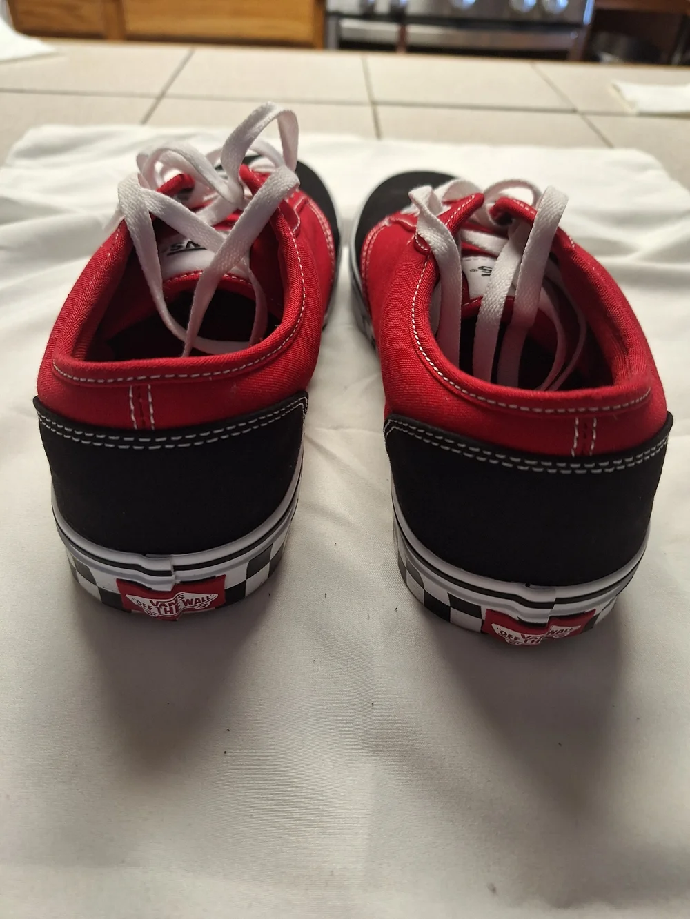 Vans Classic Red Canvas Slip-On Sneakers